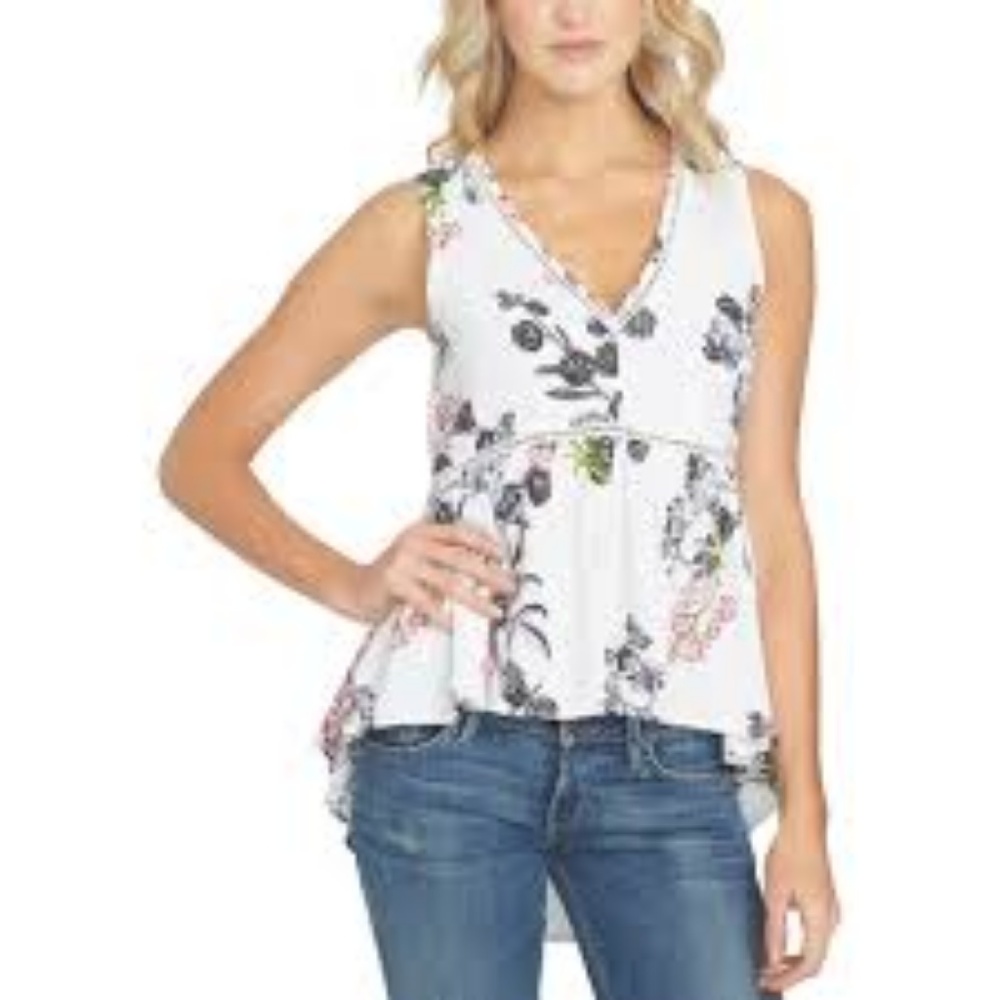 Hi-Low Sleeveless Blouse NWT
